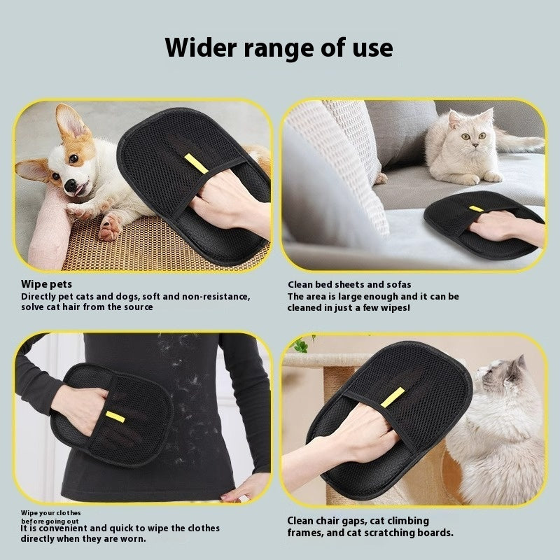 Pet Hair Remover Mitt - Efficient Dog Cat Deshedding Gloves