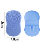 Silicone Face Scrubber Brush - 2PC Mini Facial Exfoliator for Deep Clean