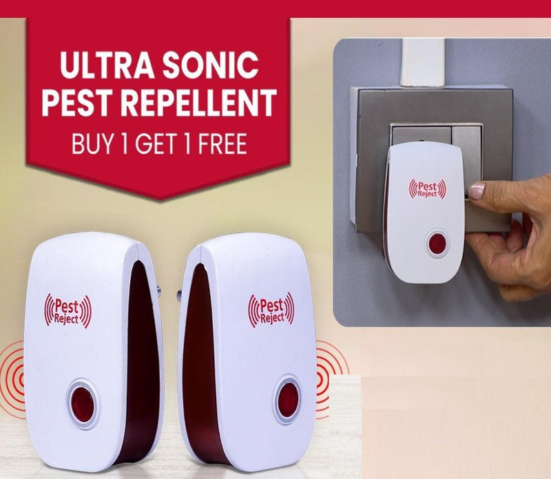 Ultrasonic Pest Repeller Pack: Mosquito & Cockroach Control