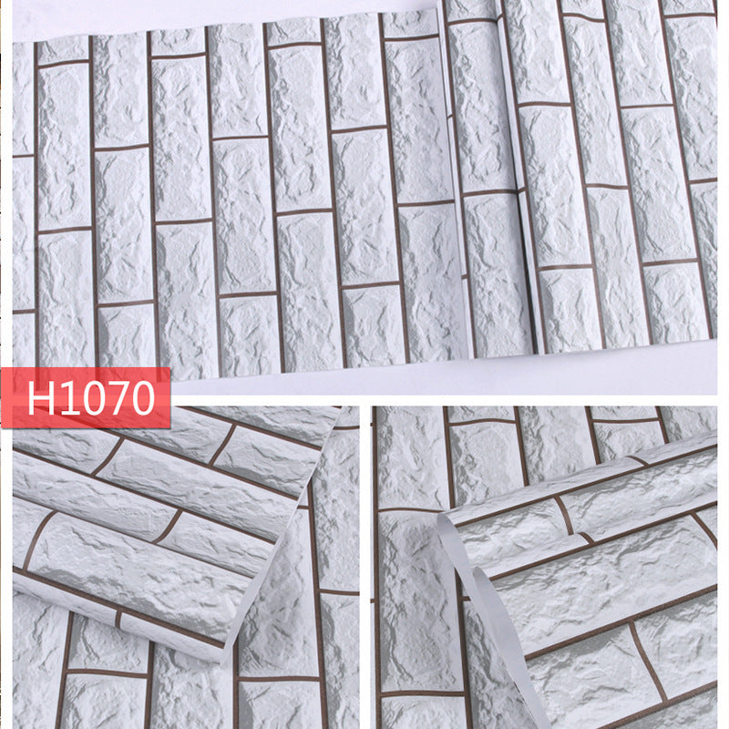 3D Brick Wallpaper: Self-Adhesive Wall Decor for Home